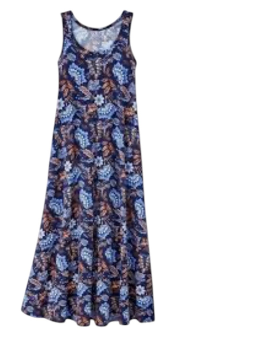 Soft Surroundings Santiago floral sleeveless maxi dress size Large Petite